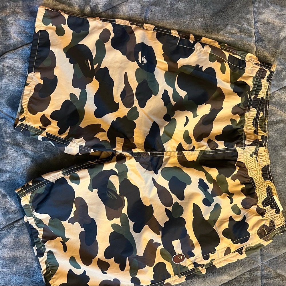 Bape swim trunks size large